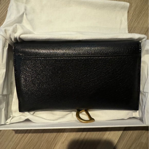 DIOR Saddle Long Wallet with Chain - Picture 6 of 7